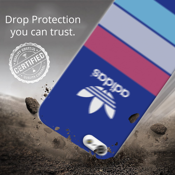 iPhone 5S/SE Back Cover and Case Blue Adidas Design