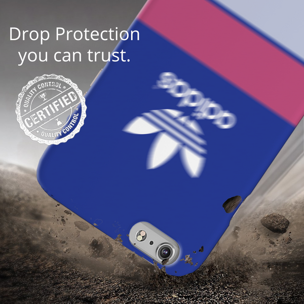 iPhone 6 Plus Back Cover and Case Blue Adidas Design