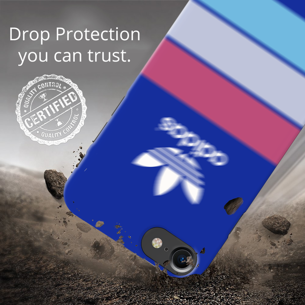 iPhone 7/8 Back Cover and Case Blue Adidas Design