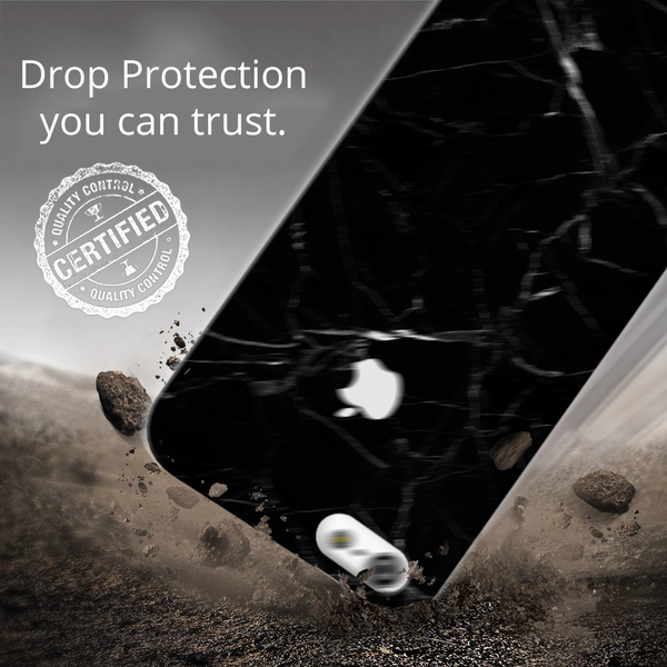 iPhone 5S/SE Back Cover and Case Jet Black Marble Design