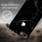 iPhone 7/8 Back Cover and Case Jet Black Marble Design