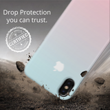 iPhone X Back Cover and Case White Gradient Design