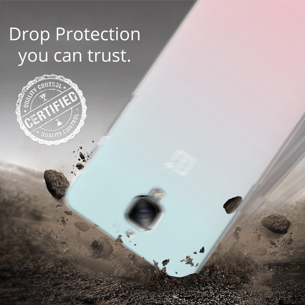 OnePlus 3 Back Cover and Case White Gradient Design