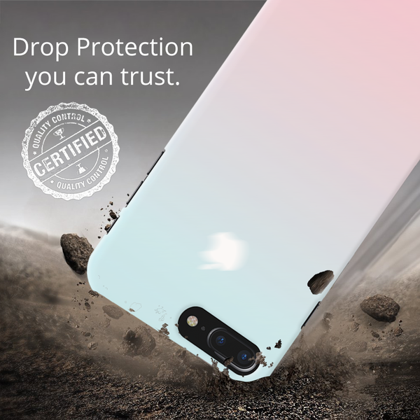 iPhone 7/8 Plus Back Cover and Case White Gradient Design