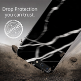 iPhone 7/8 Plus Back Cover and Case Black Marble Design