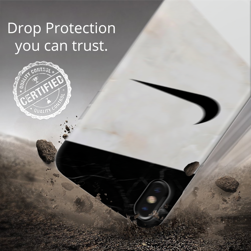 iPhone X Back Cover and Case Nike Marble Design mizzleti