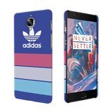 OnePlus 3 Back Cover and Case Blue Adidas Design