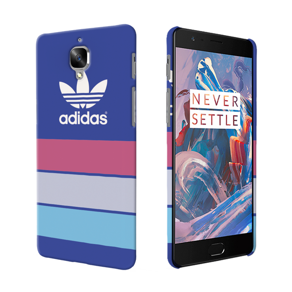 OnePlus 3 Back Cover and Case Blue Adidas Design