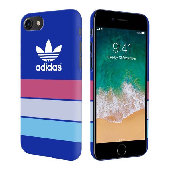 iPhone 7/8 Back Cover and Case Blue Adidas Design