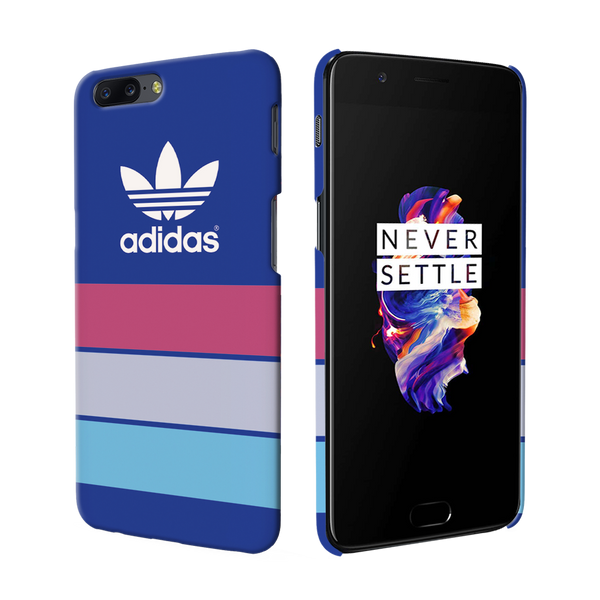 OnePlus 5 Back Cover and Case Blue Adidas Design