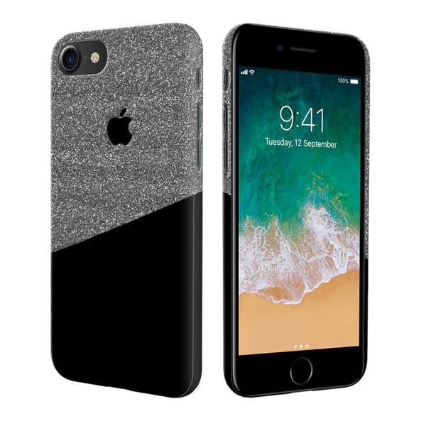 iPhone 7/8 Back Cover and Glitter Design