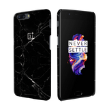 OnePlus 5 Back Cover and Case Jet Black Marble Design