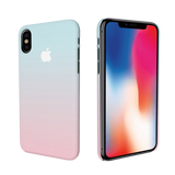 iPhone X Back Cover and Case White Gradient Design