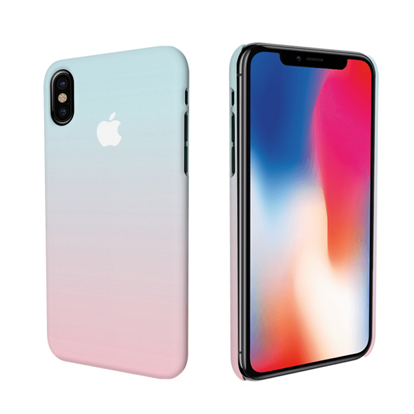 iPhone X Back Cover and Case White Gradient Design