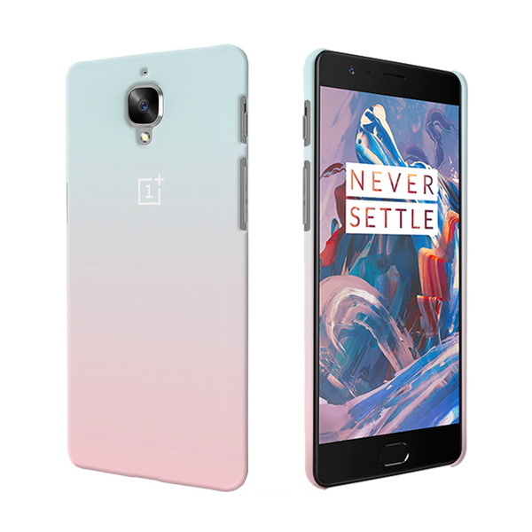 OnePlus 3 Back Cover and Case White Gradient Design