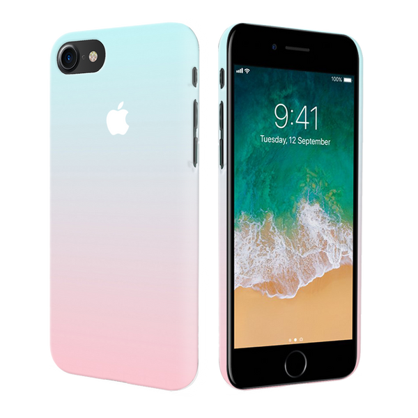 iPhone 7/8 Back Cover and Case White Gradient Design