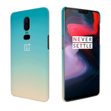 OnePlus 6 Back Cover and Case White Gradient Design
