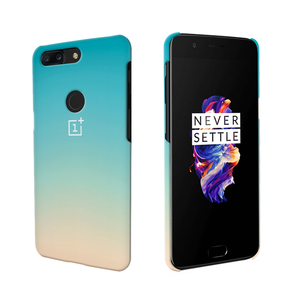 OnePlus 5T Back Cover and Case White Gradient Design