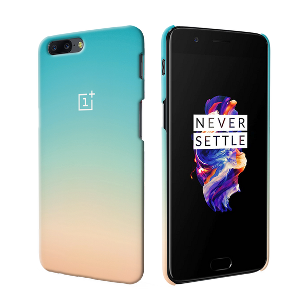 OnePlus 5 Back Cover and Case White Gradient Design