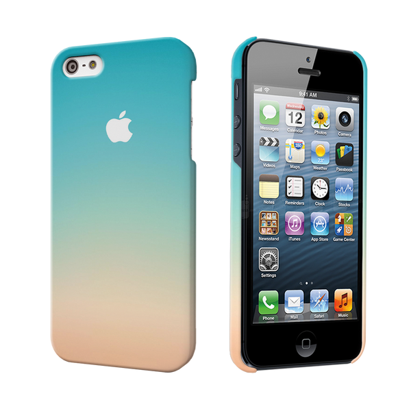 iPhone 5S SE Back Cover and Case White Gradient Design