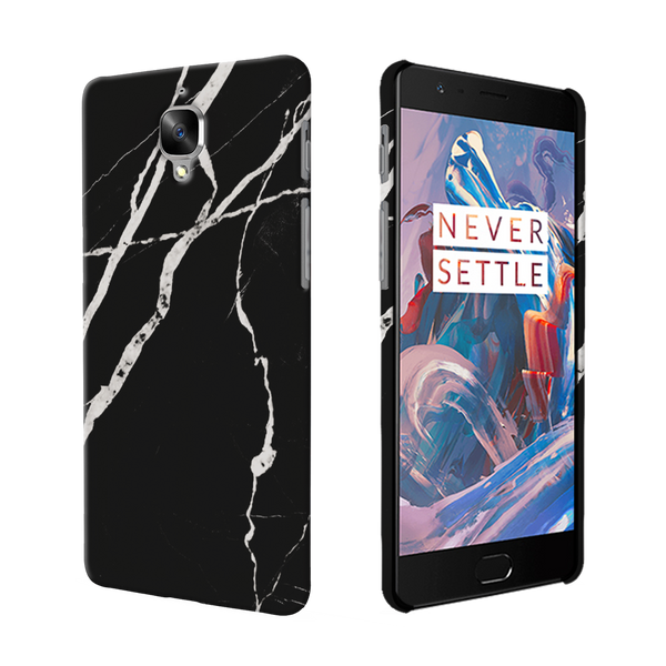OnePlus 3/3T Back Cover and Case Black Marble Design
