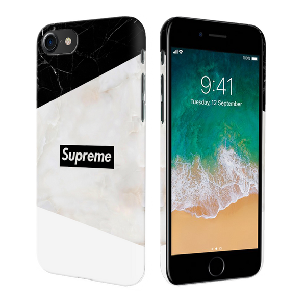 iPhone 7/8 Back Cover and Case Supreme Marble Design