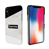 iPhone X Back Cover and Case Supreme Marble Design