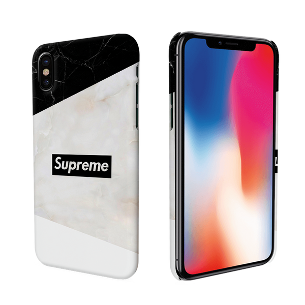 iPhone X Back Cover and Case Supreme Marble Design