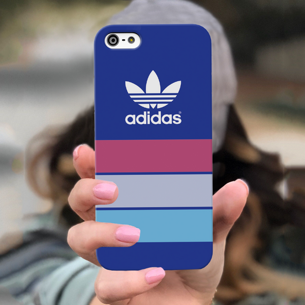 iPhone 5S/SE Back Cover and Case Blue Adidas Design
