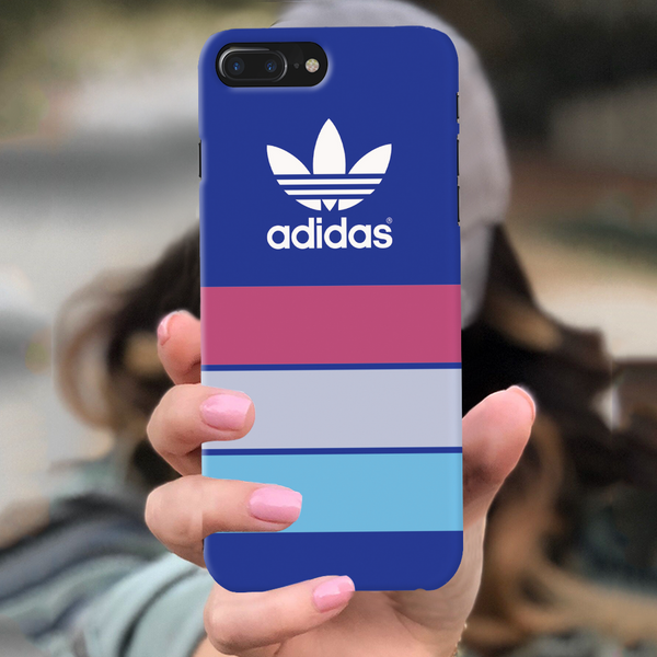 iPhone 7/8 Plus Back Cover and Case Blue Adidas Design