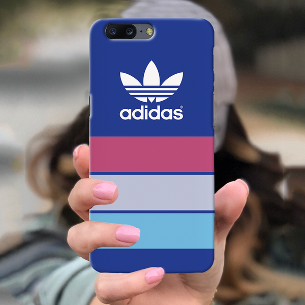 OnePlus 5 Back Cover and Case Blue Adidas Design