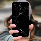 OnePlus 3 Back Cover and Case Jet Black Marble Design