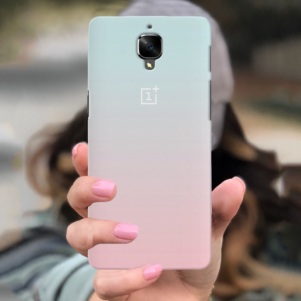 OnePlus 3 Back Cover and Case White Gradient Design