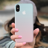 iPhone X Back Cover and Case White Gradient Design