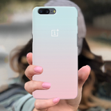 OnePlus 5 Back Cover and Case White Gradient Design