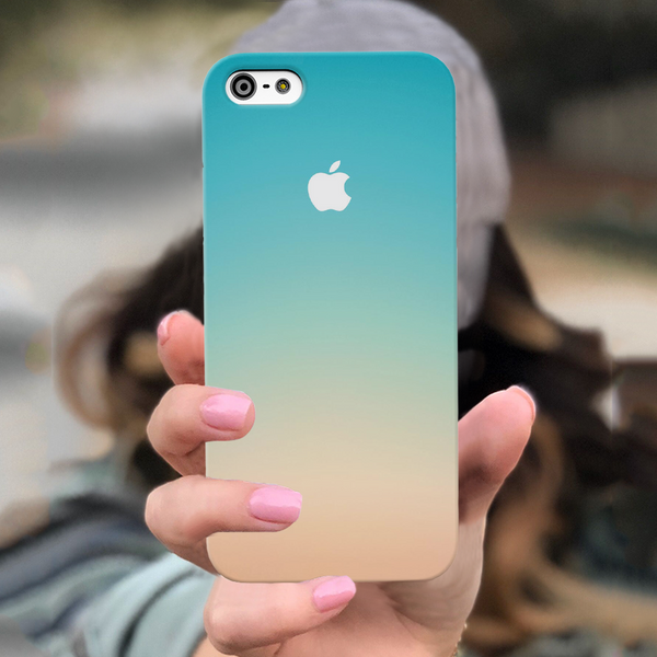 iPhone 5S SE Back Cover and Case White Gradient Design