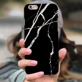iPhone 6/6S Back Cover and Case Black Marble Design