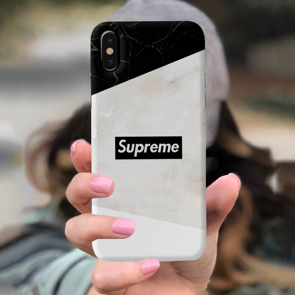 iPhone X Back Cover and Case Supreme Marble Design