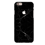 iPhone 6 Back Cover and Case Jet Black Marble Design