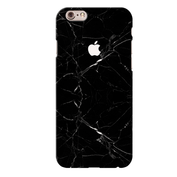 iPhone 6 Back Cover and Case Jet Black Marble Design