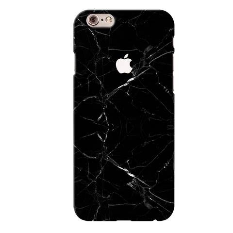 iPhone 6 Back Cover and Case Jet Black Marble Design