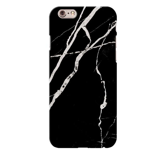 iPhone 6/6S Back Cover and Case Black Marble Design