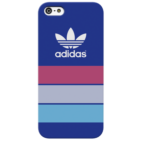 iPhone 5S/SE Back Cover and Case Blue Adidas Design