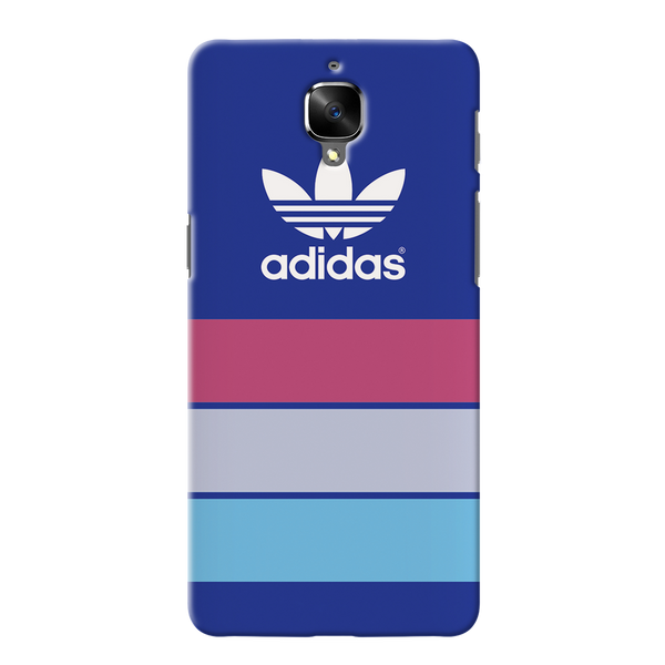 OnePlus 3 Back Cover and Case Blue Adidas Design