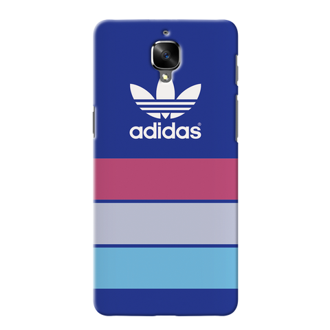 OnePlus 3 Back Cover and Case Blue Adidas Design