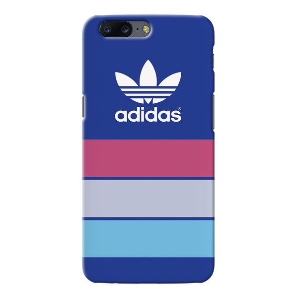 OnePlus 5 Back Cover and Case Blue Adidas Design