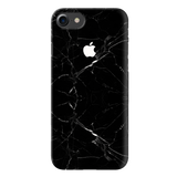 iPhone 7/8 Back Cover and Case Jet Black Marble Design