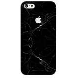 iPhone 5S/SE Back Cover and Case Jet Black Marble Design