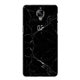 OnePlus 3 Back Cover and Case Jet Black Marble Design