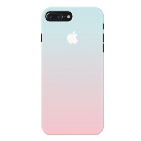 iPhone 7/8 Plus Back Cover and Case White Gradient Design